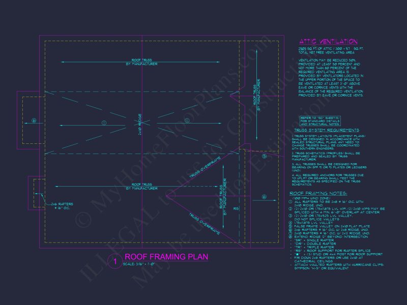 Traditional house Plan Blueprint with CAD Designs for Builders