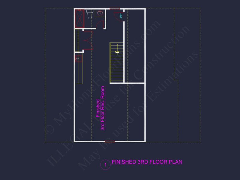 Traditional house Plan Blueprint with CAD Designs for Builders
