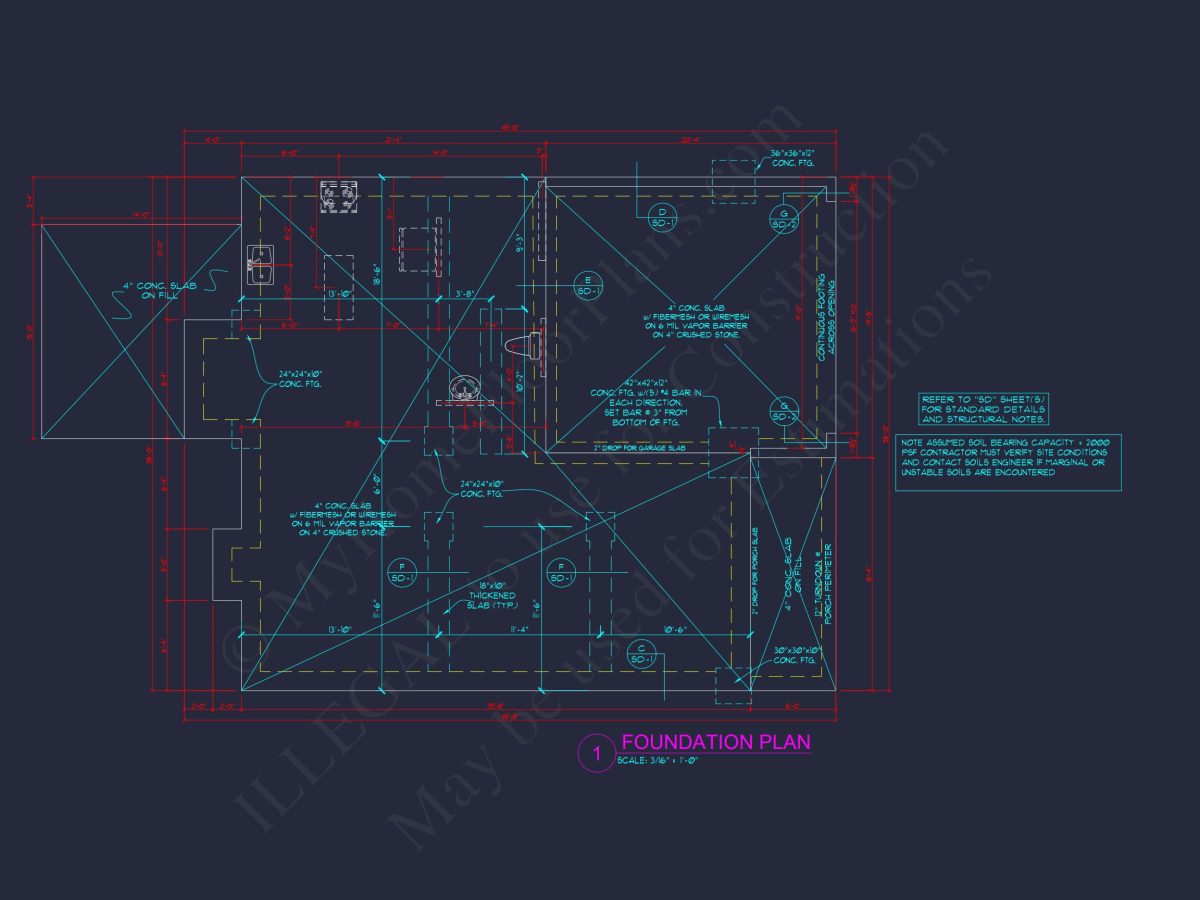 Traditional house Plan Blueprint with CAD Designs for Builders