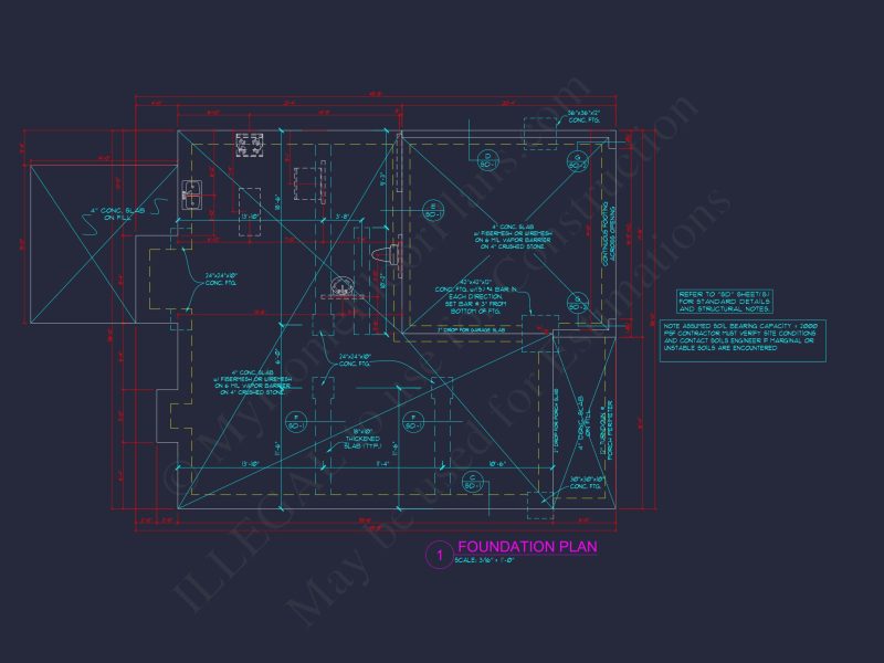 Traditional house Plan Blueprint with CAD Designs for Builders