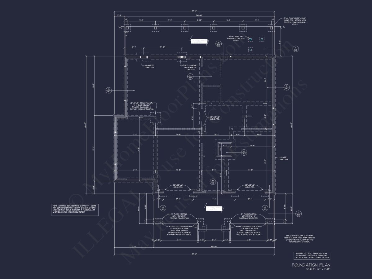 Traditional house Plan: CAD Floor Plan with 3 Stories