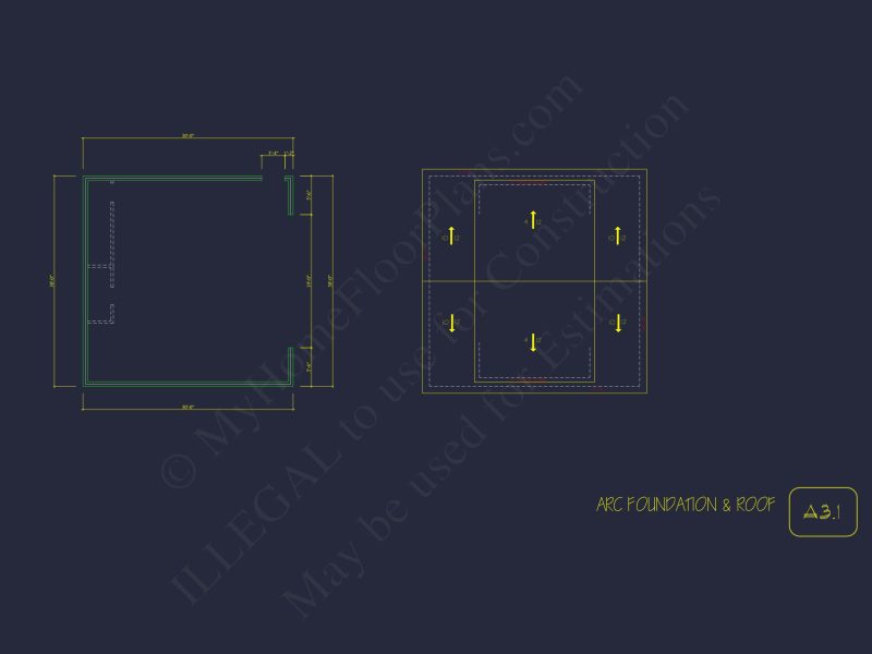 Traditional house Plan with 2 Floors and CAD Designs Blueprint
