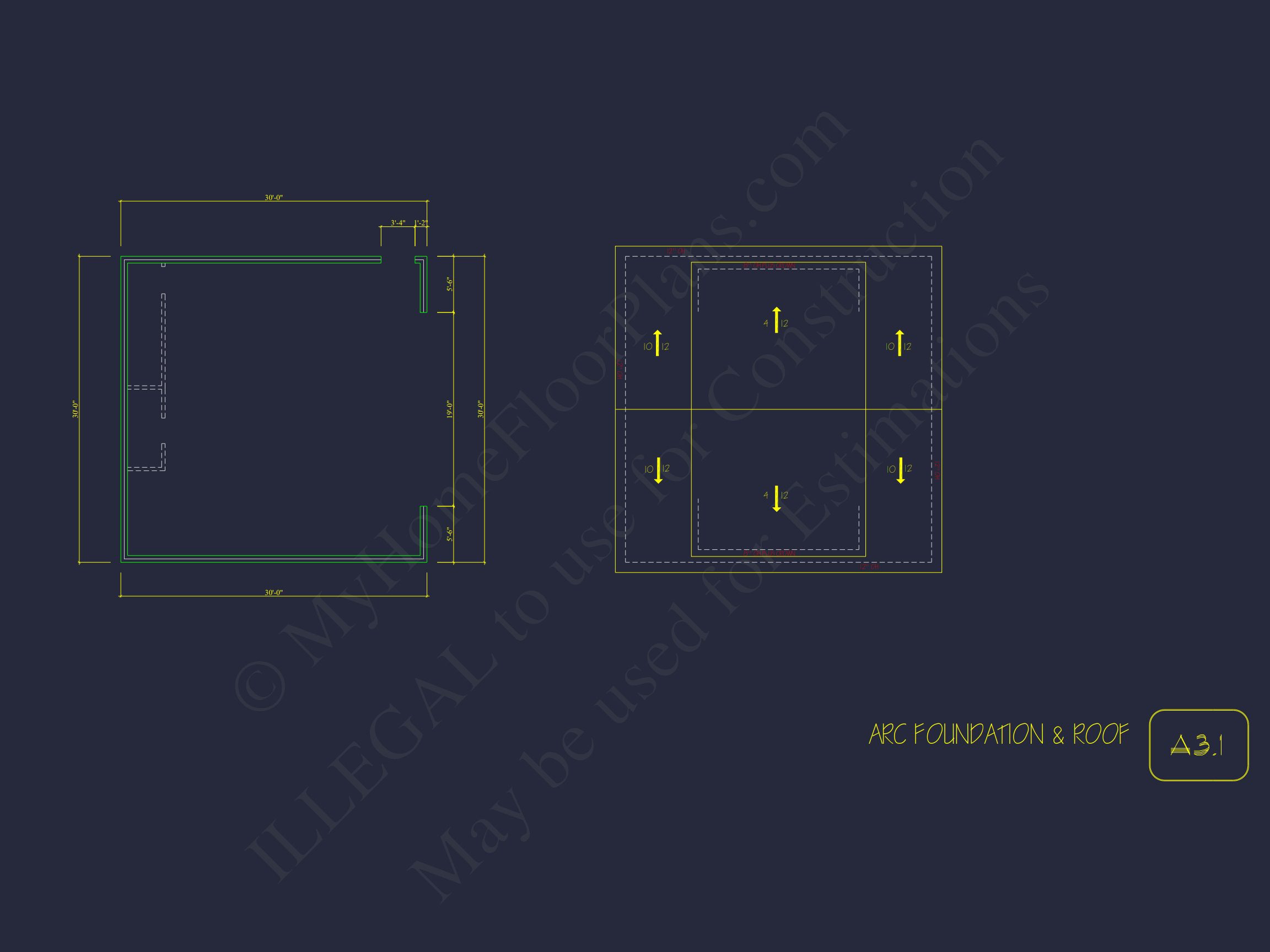 Traditional house Plan with 2 Floors and CAD Designs Blueprint