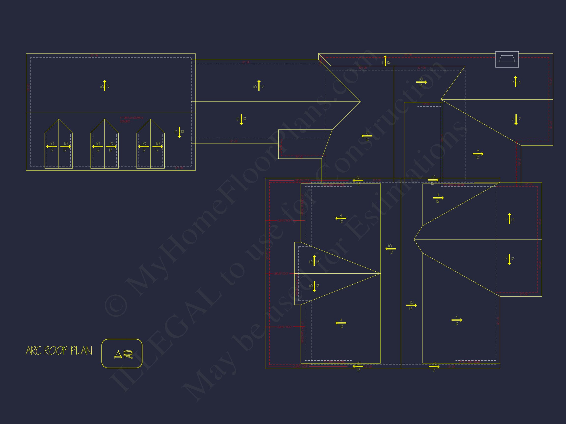 Traditional house Plan with 2 Floors and CAD Designs Blueprint