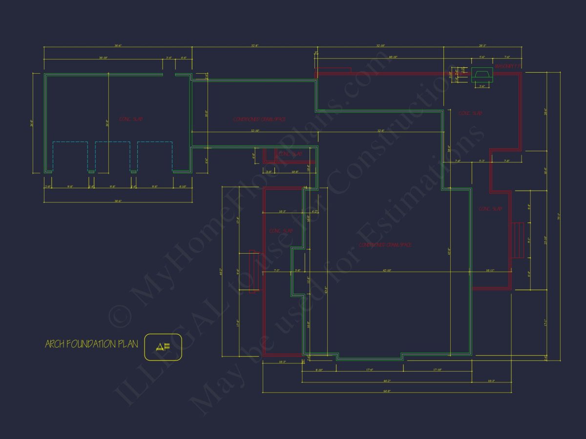 Traditional house Plan with 2 Floors and CAD Designs Blueprint
