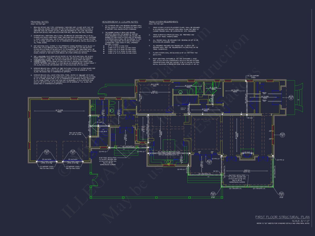 Traditional house Plan with 2 Floors, 4 Bedrooms, and Open CAD Designs
