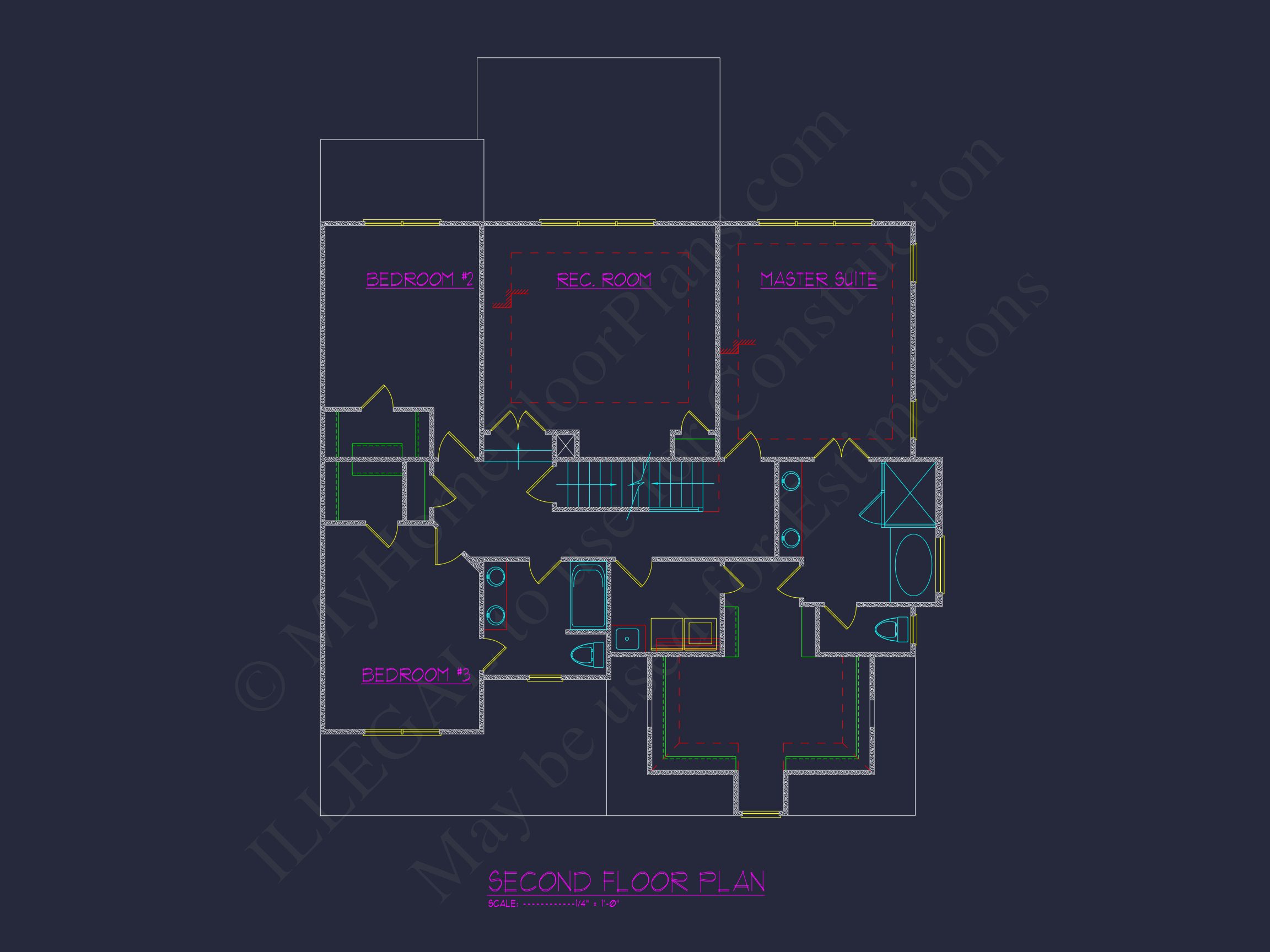 Traditional house Plan with 2 Stories,CAD Designs & Open Floor