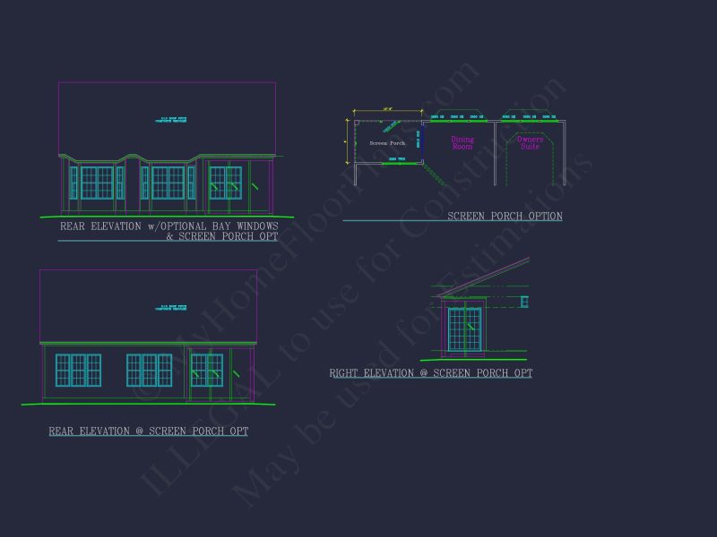Traditional house Plan with 3 Bedrooms and CAD-Optimized Designs
