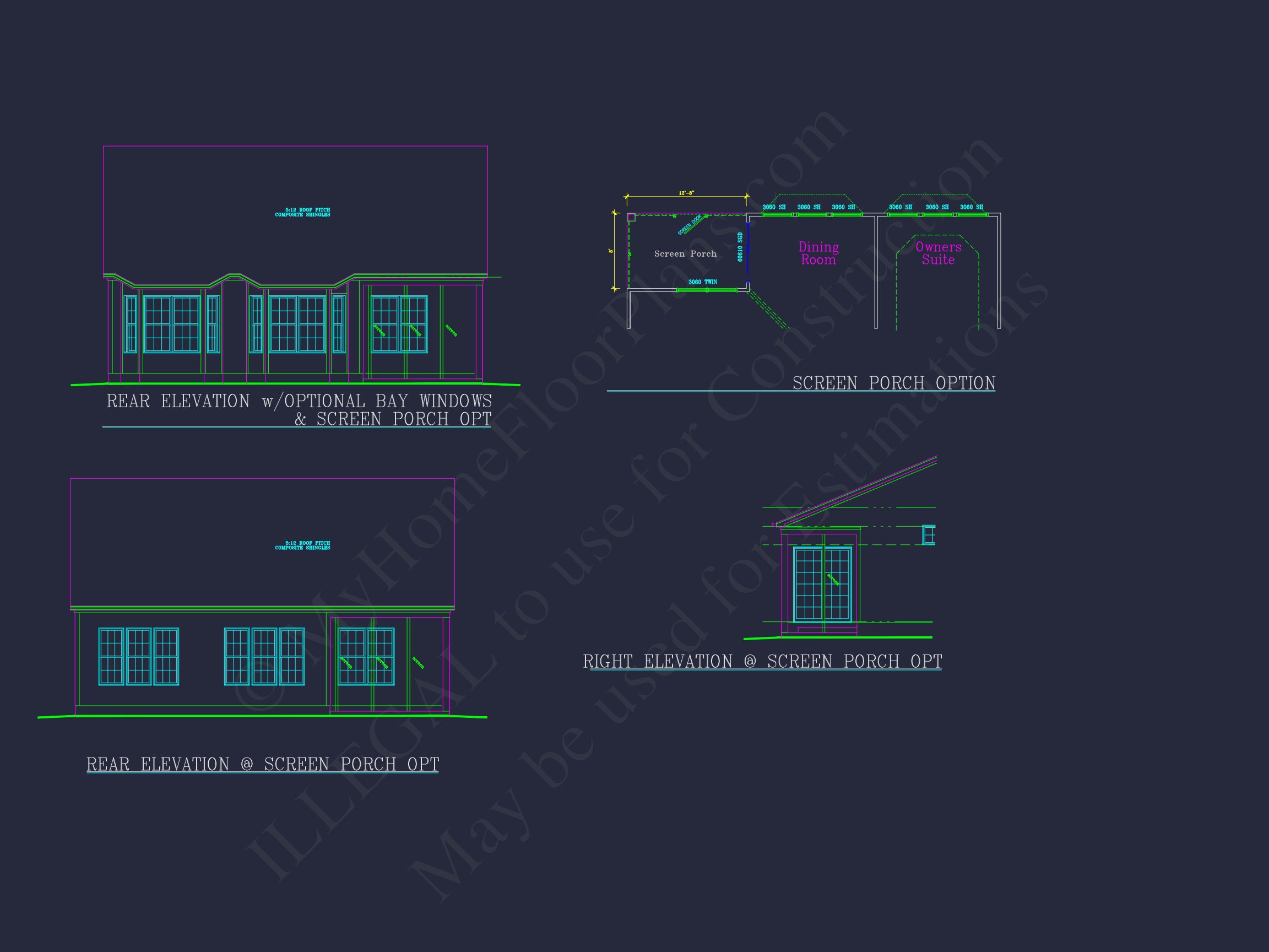 Traditional house Plan with 3 Bedrooms and CAD-Optimized Designs