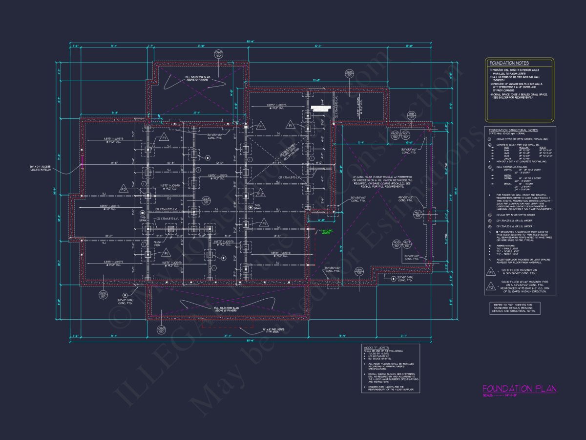 Traditional house Plan with 4 Bedrooms, CAD Blueprint Designs