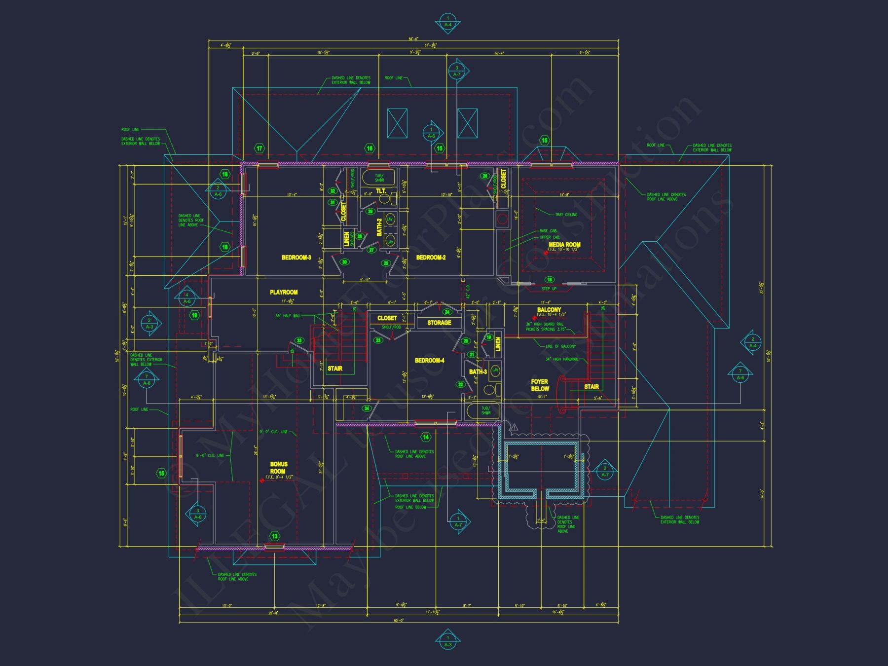 Traditional house Plan with CAD Blueprint & Custom Floor Designs