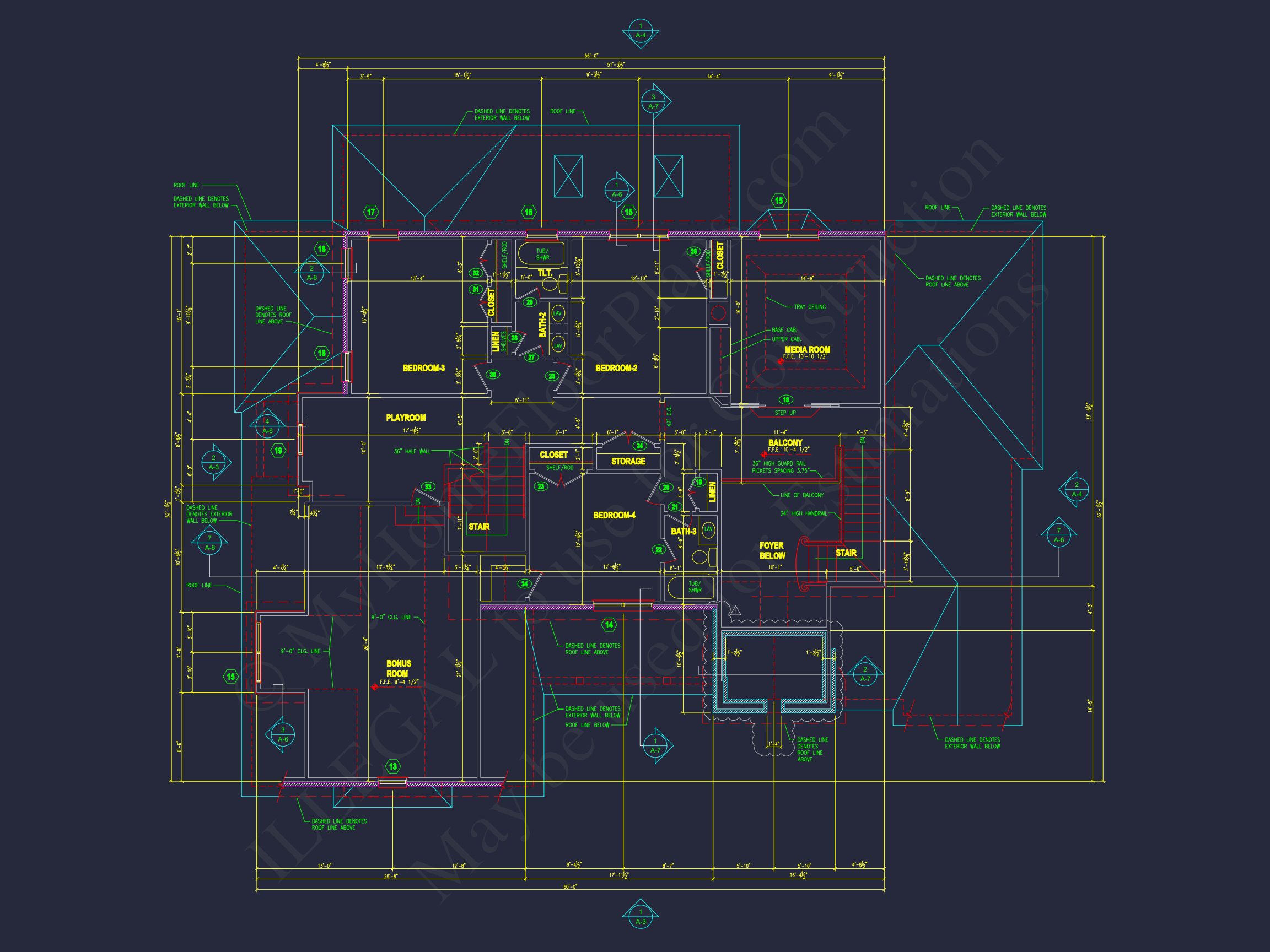 Traditional house Plan with CAD Blueprint & Custom Floor Designs