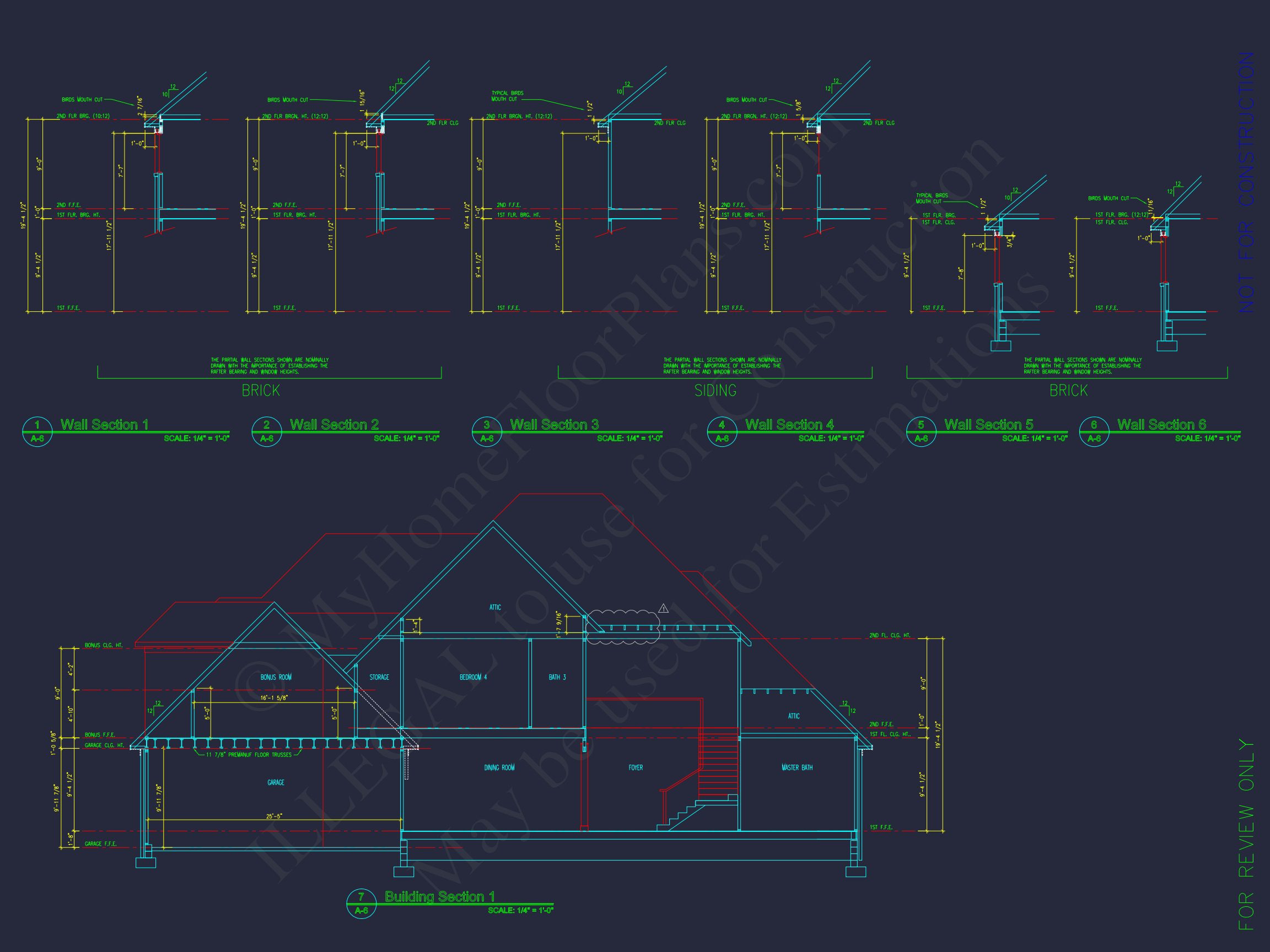 Traditional house Plan with CAD Blueprint & Custom Floor Designs