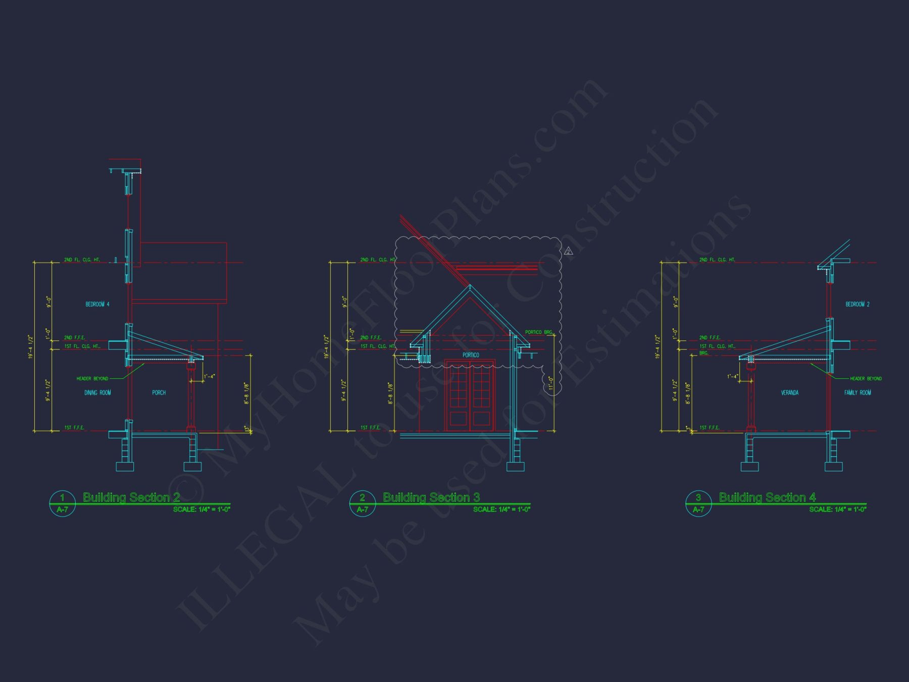 Traditional house Plan with CAD Blueprint & Custom Floor Designs