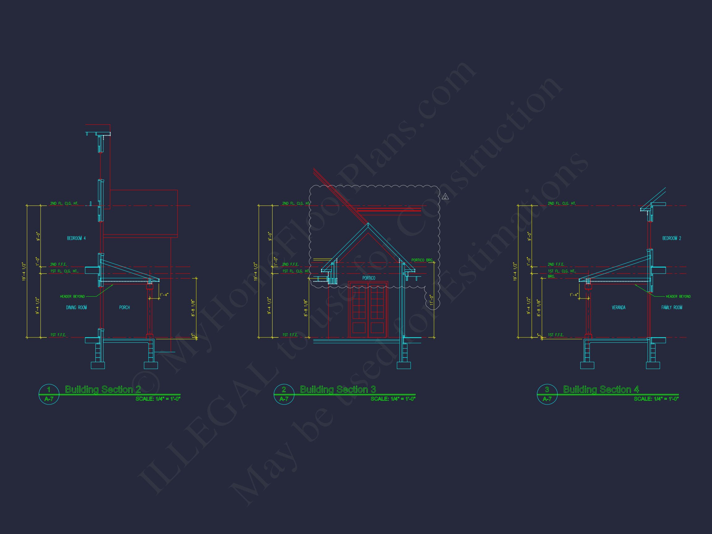 Traditional house Plan with CAD Blueprint & Custom Floor Designs