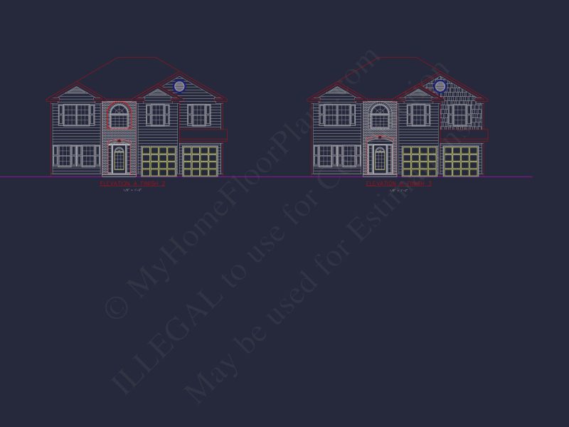 Traditional house Plan with CAD Blueprints and Detailed Designs