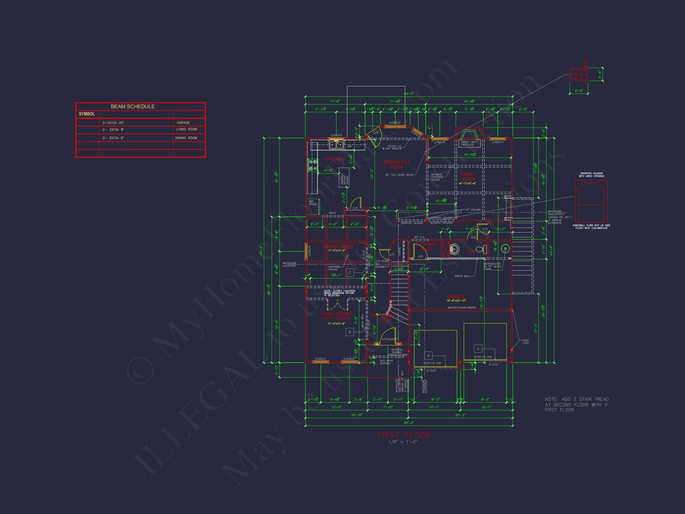 Traditional house Plan with CAD Blueprints and Detailed Designs