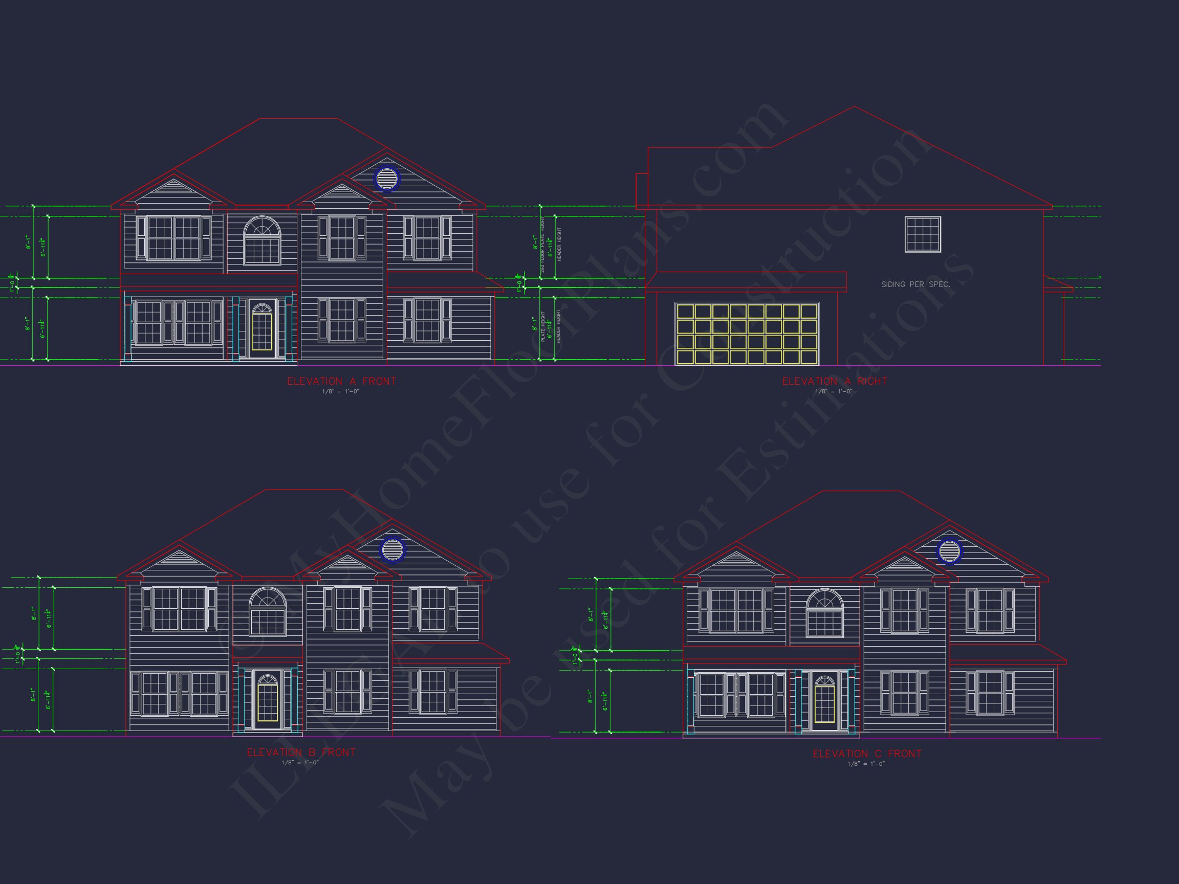 Traditional house Plan with CAD Blueprints and Detailed Designs