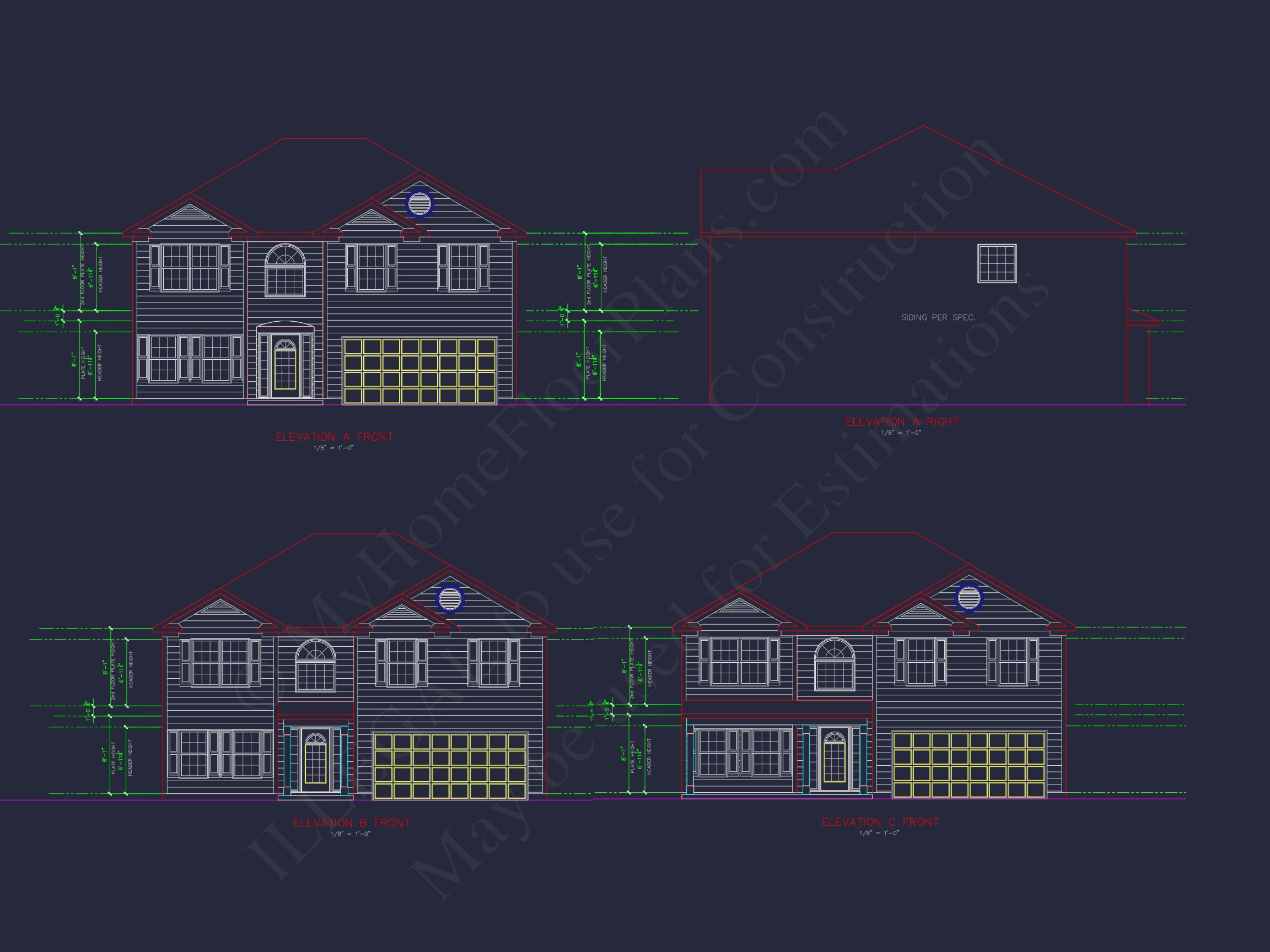 Traditional house Plan with CAD Blueprints and Detailed Designs