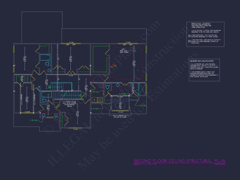 Traditional house Plan with CAD Designs and 2-Story Layout