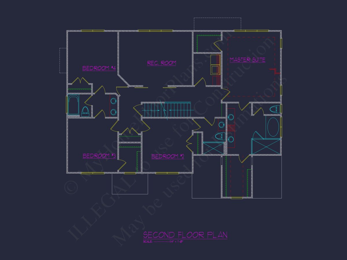 Traditional house Plan with CAD Designs and Spacious Layout