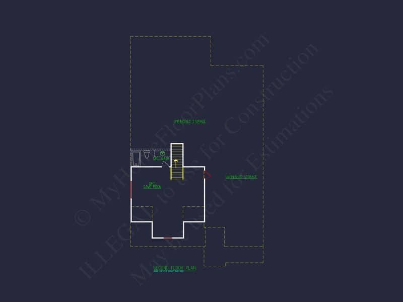 Traditional house Plan with CAD Designs, Fireplace & Porches