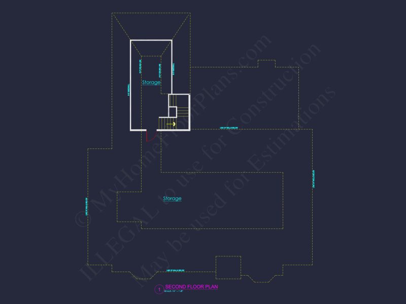 Traditional house Plan with Open Floor Blueprint and CAD Designs
