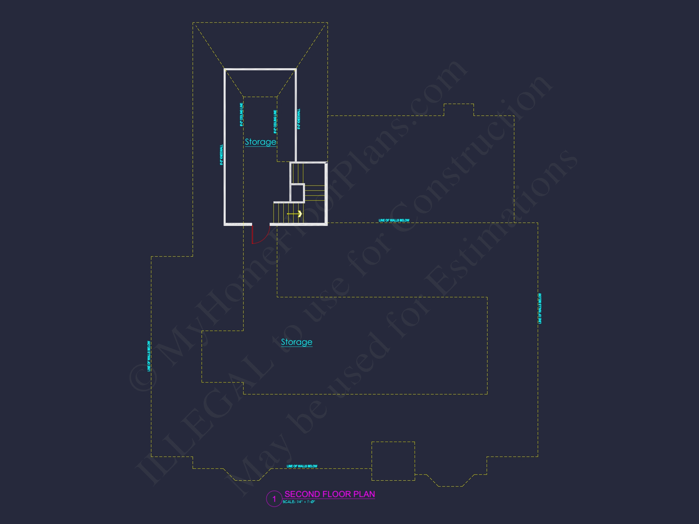 Traditional Home Plan with Open Floor Blueprint and CAD Designs