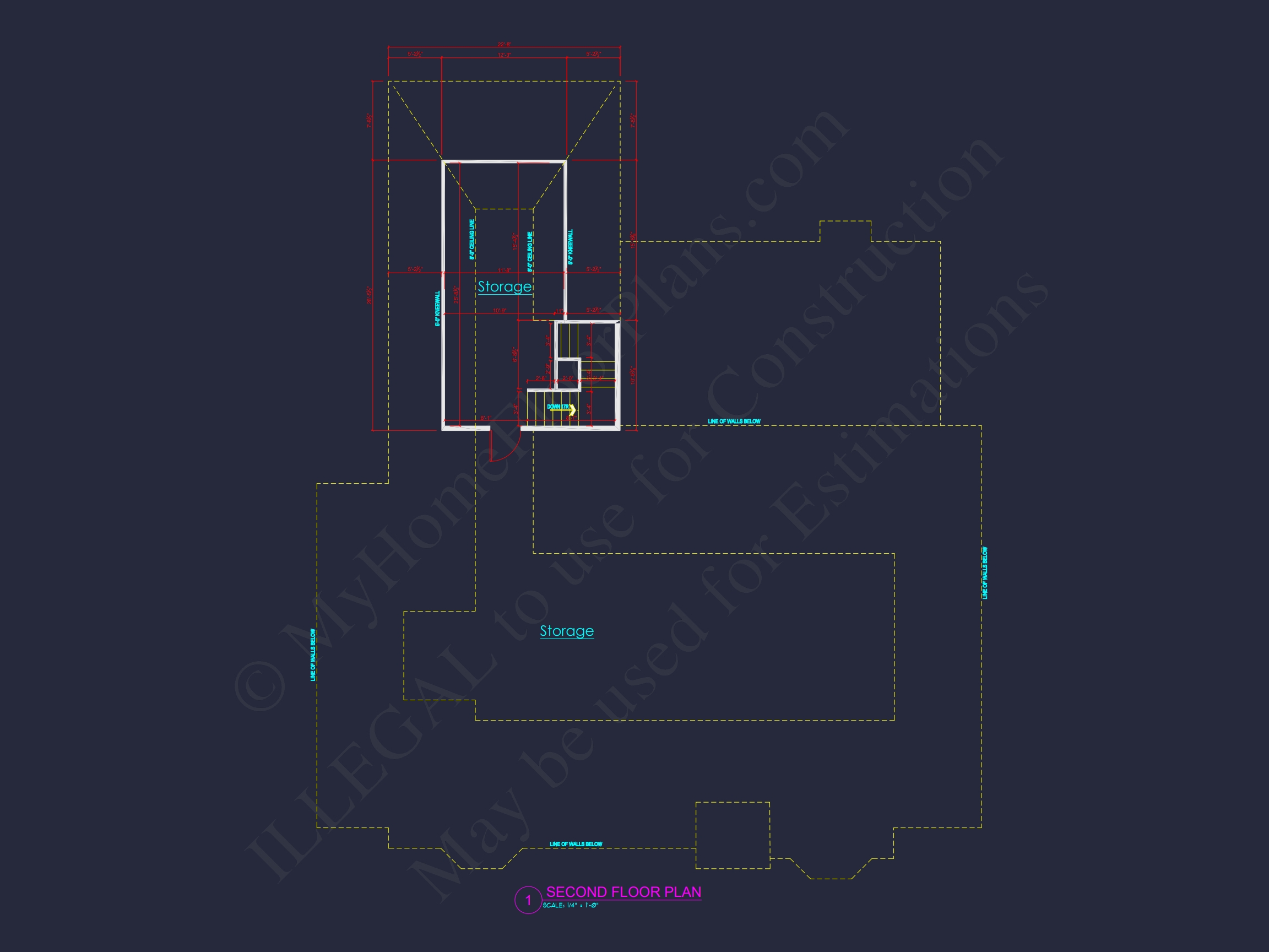 Traditional Home Plan with Open Floor Blueprint and CAD Designs