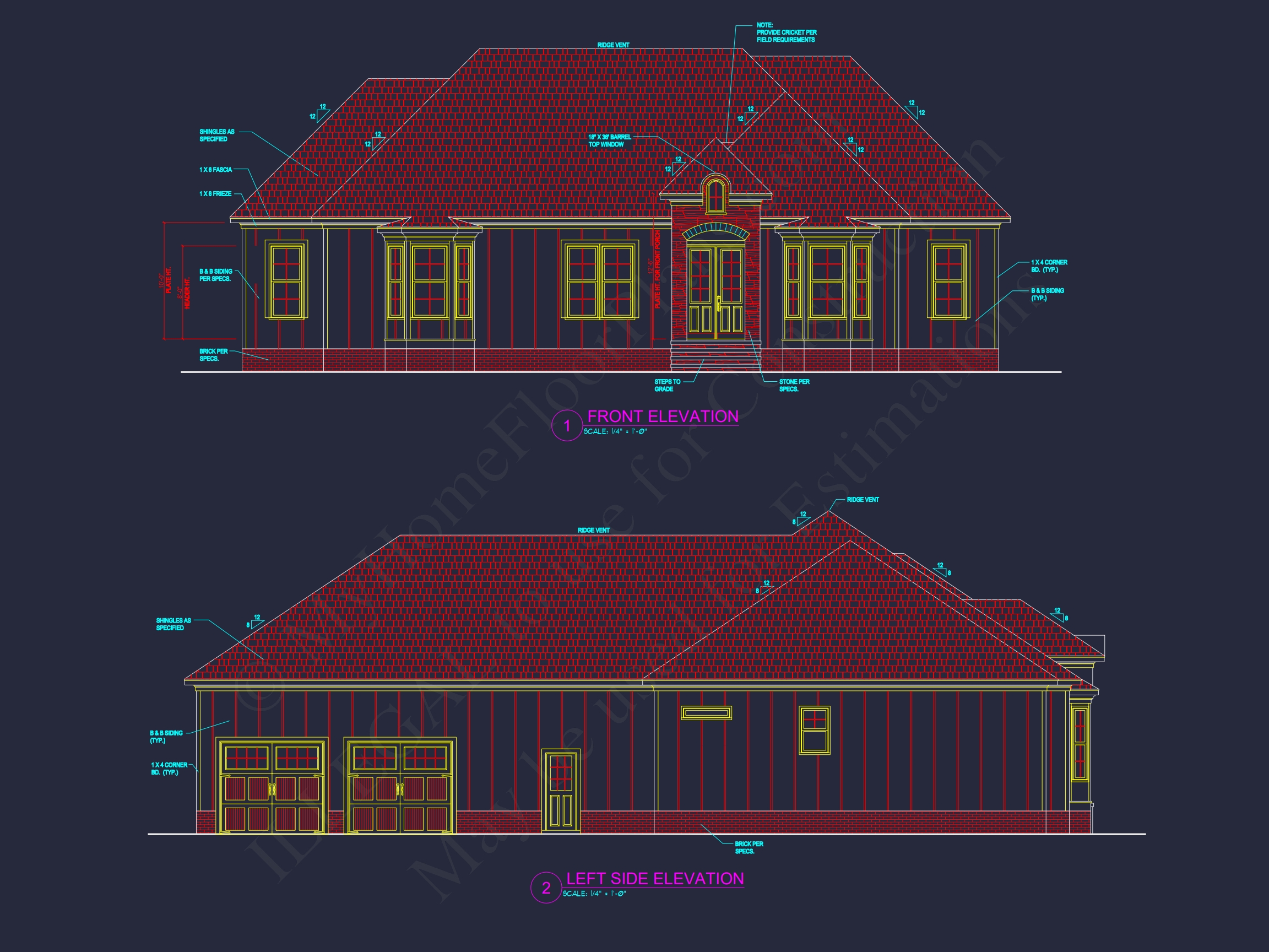 Traditional Home Plan with Open Floor Blueprint and CAD Designs