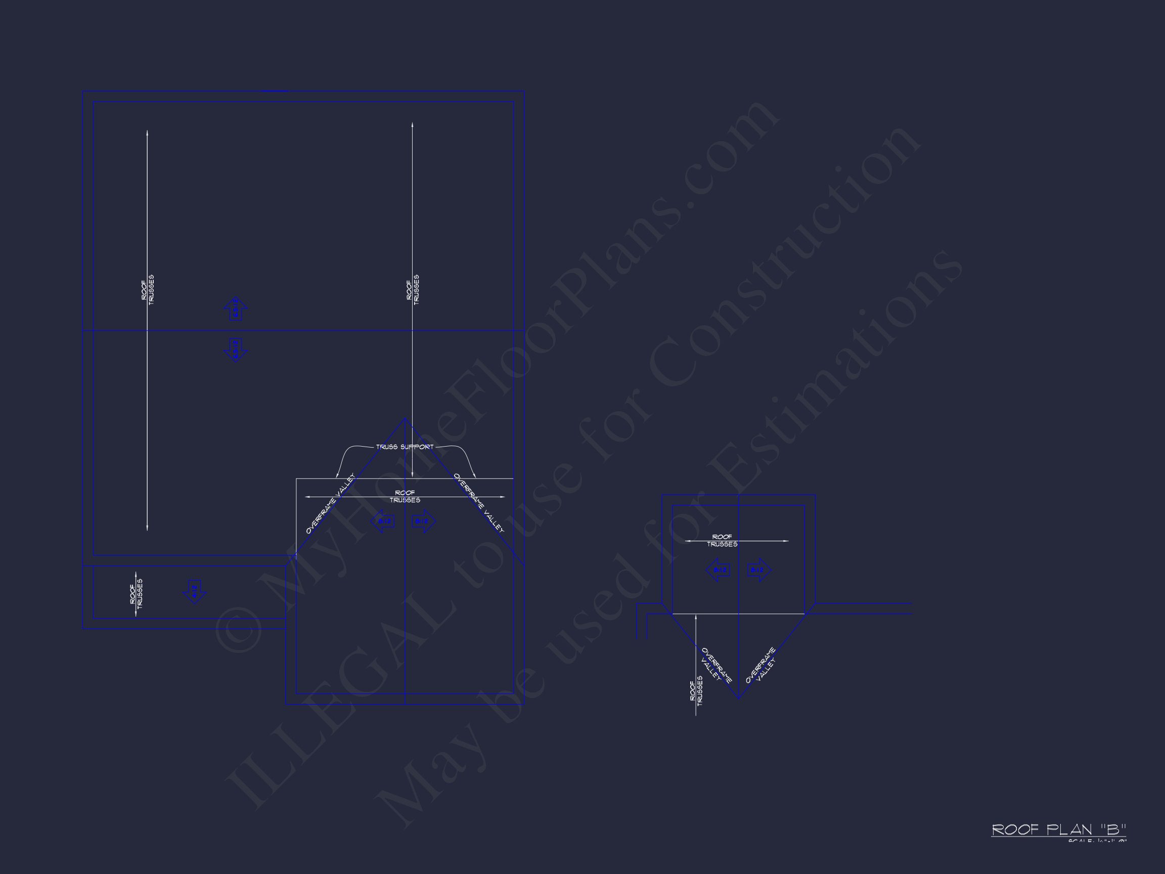 Traditional Ranch house Plan with CAD Blueprint Designs