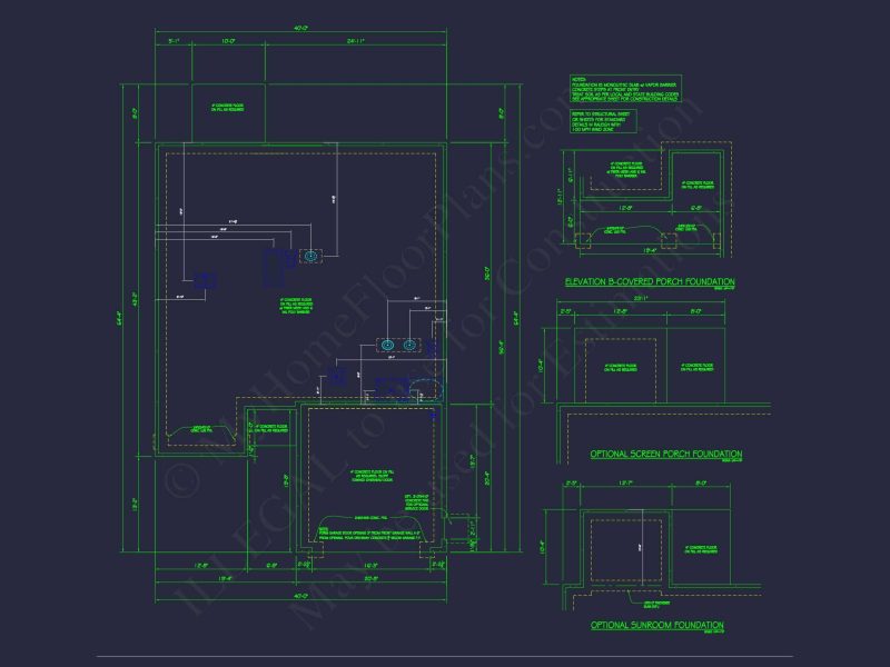Traditional Ranch house Plan with CAD Blueprint Designs