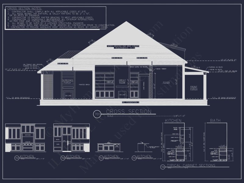 Traditional Southern house Plan with Spacious Floor Designs