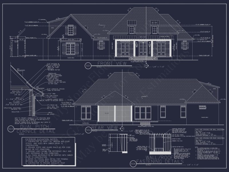 Traditional Southern house Plan with Spacious Floor Designs