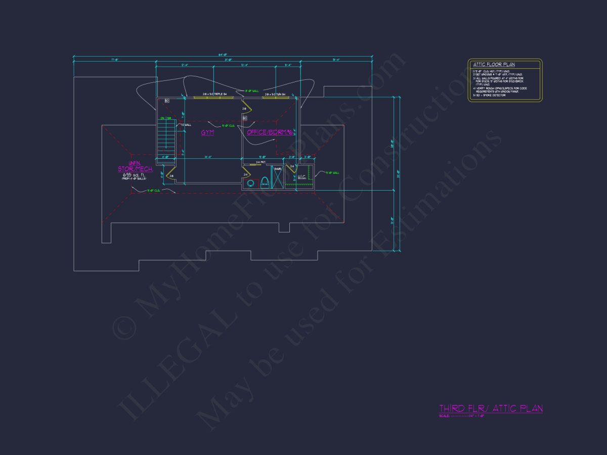 Transitional European house Plan with 3 Floors & CAD Designs