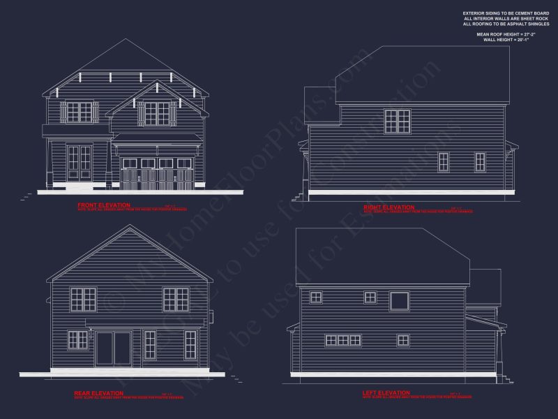 Transitional Farmhouse house Plan with Spacious Floor Layout