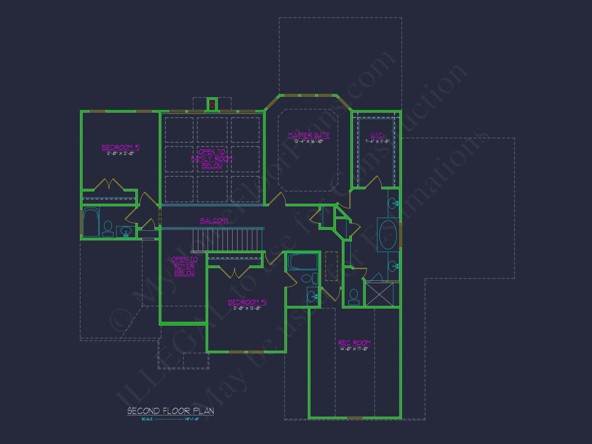 Tudor house Floor Plan with CAD Designs and 2 Stories