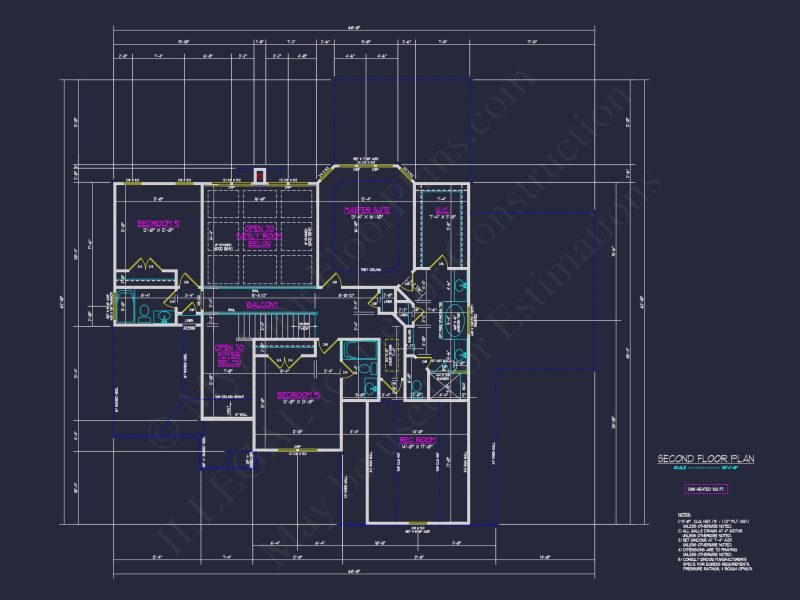 Tudor house Floor Plan with CAD Designs and 2 Stories