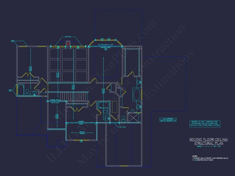 Tudor house Floor Plan with CAD Designs and 2 Stories