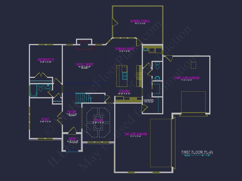 Tudor house Floor Plan with CAD Designs and 2 Stories