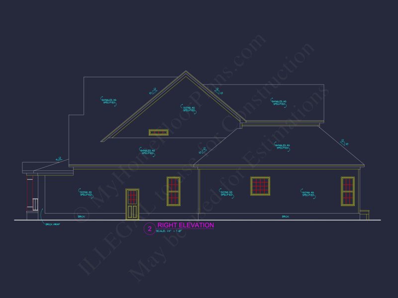 Two-Story 4 Bedroom house Plan with Open Floor Designs