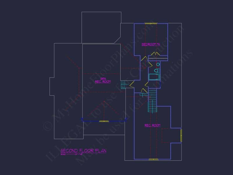 Two-story house Plan with Modern Craftsman Blueprint Designs