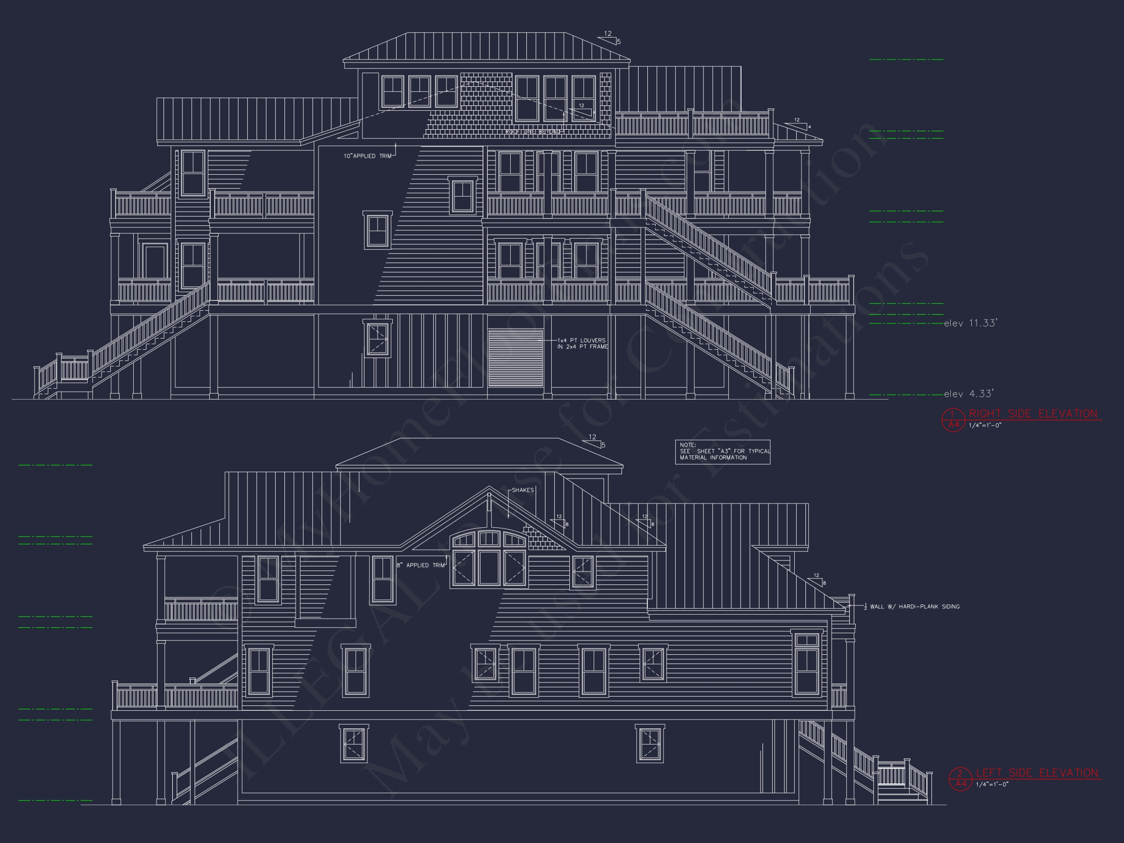 Unique Beach Home Floor Plan with 3 Floors & 5 Bedrooms