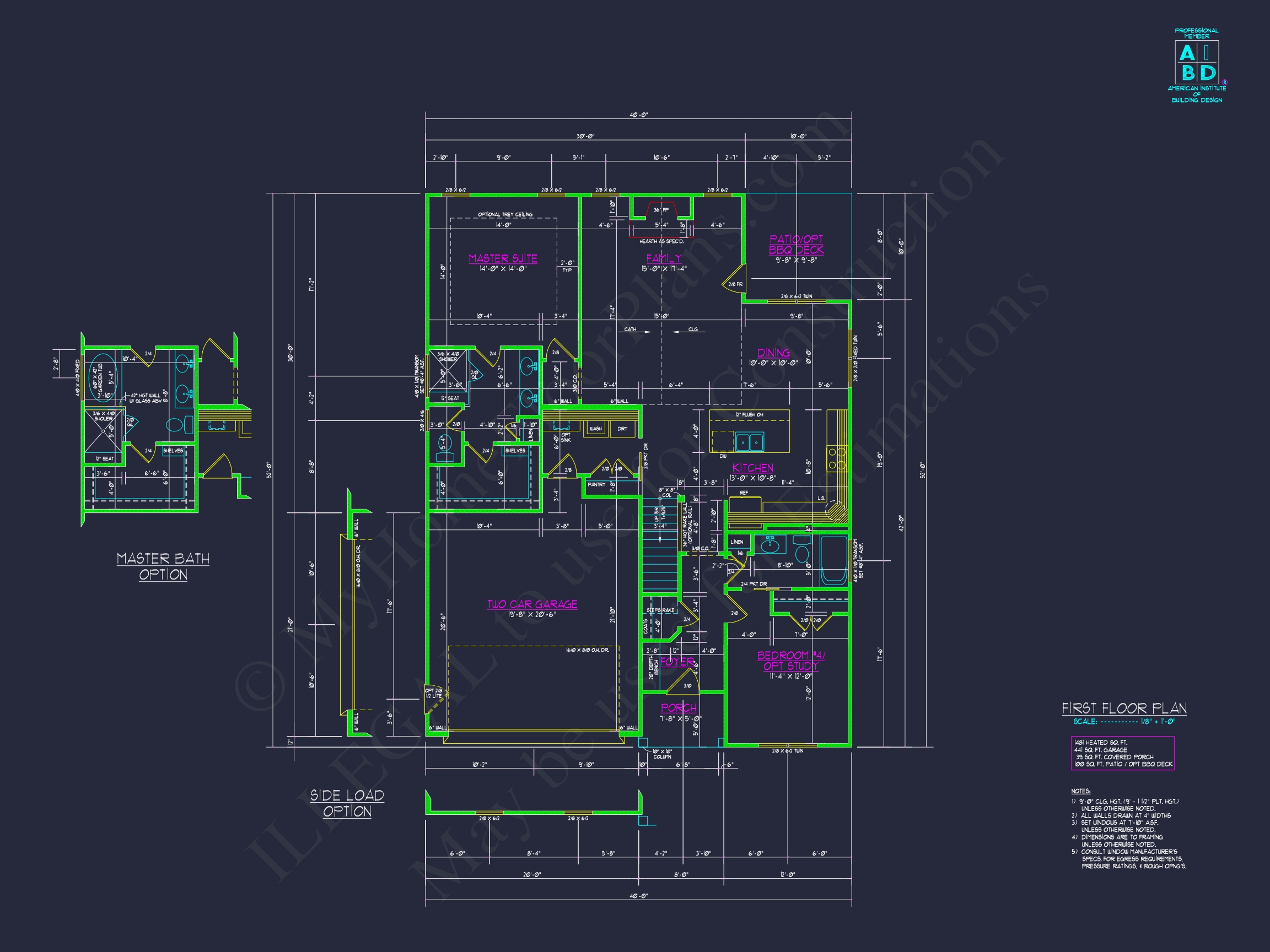 Unique Modern Suburban Home Plan with Detailed Floor & CAD Designs