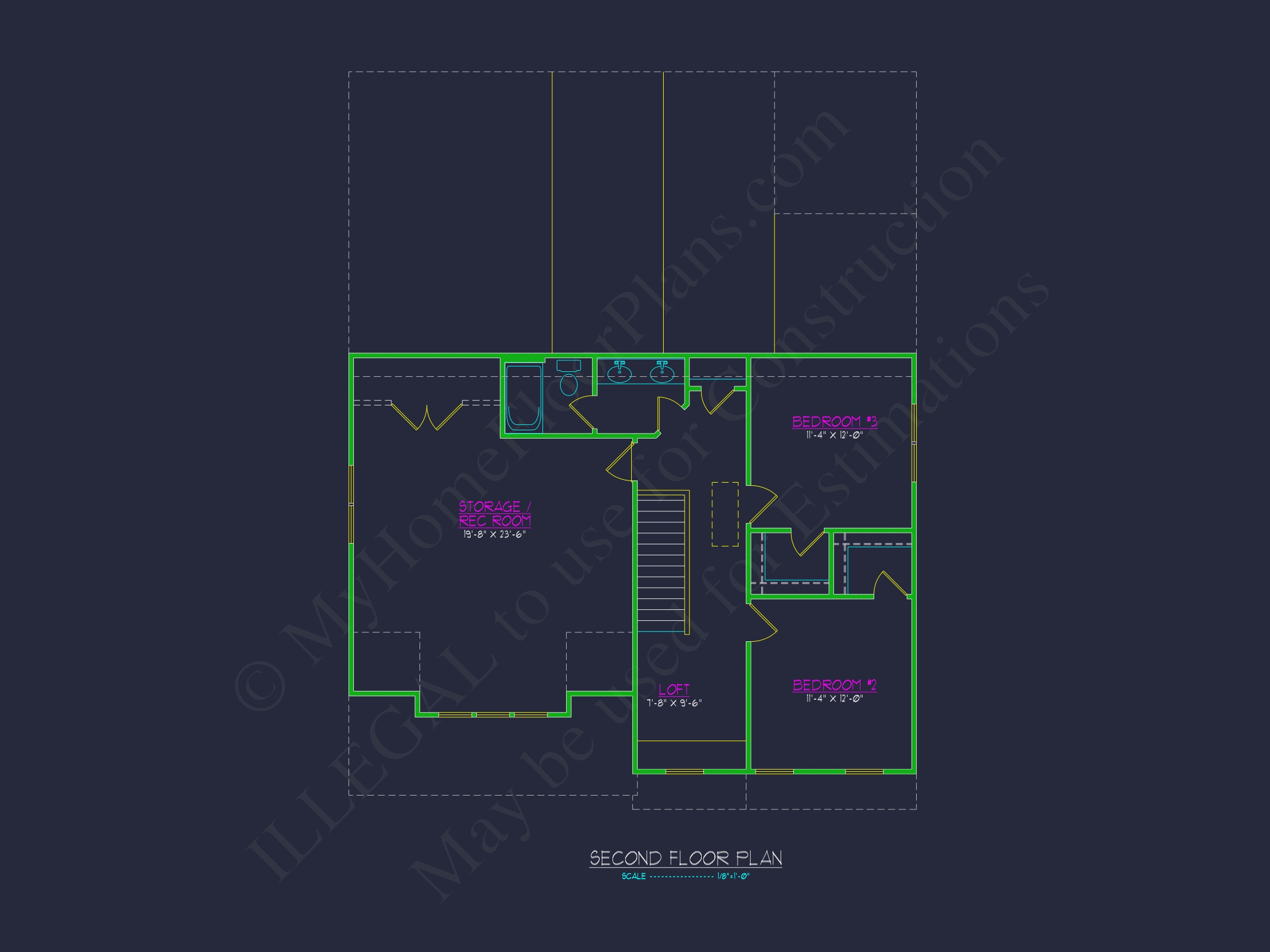 Unique Modern Suburban Home Plan with Detailed Floor & CAD Designs