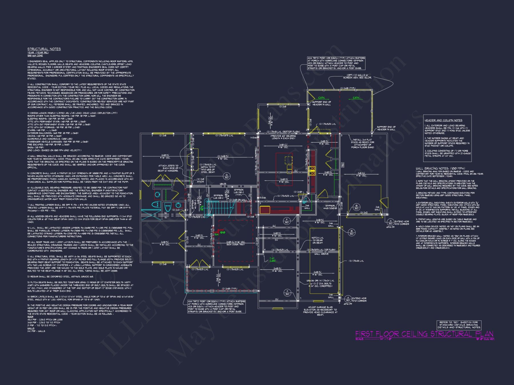 Versatile 2.5 Story house Floor Plan with CAD Designs