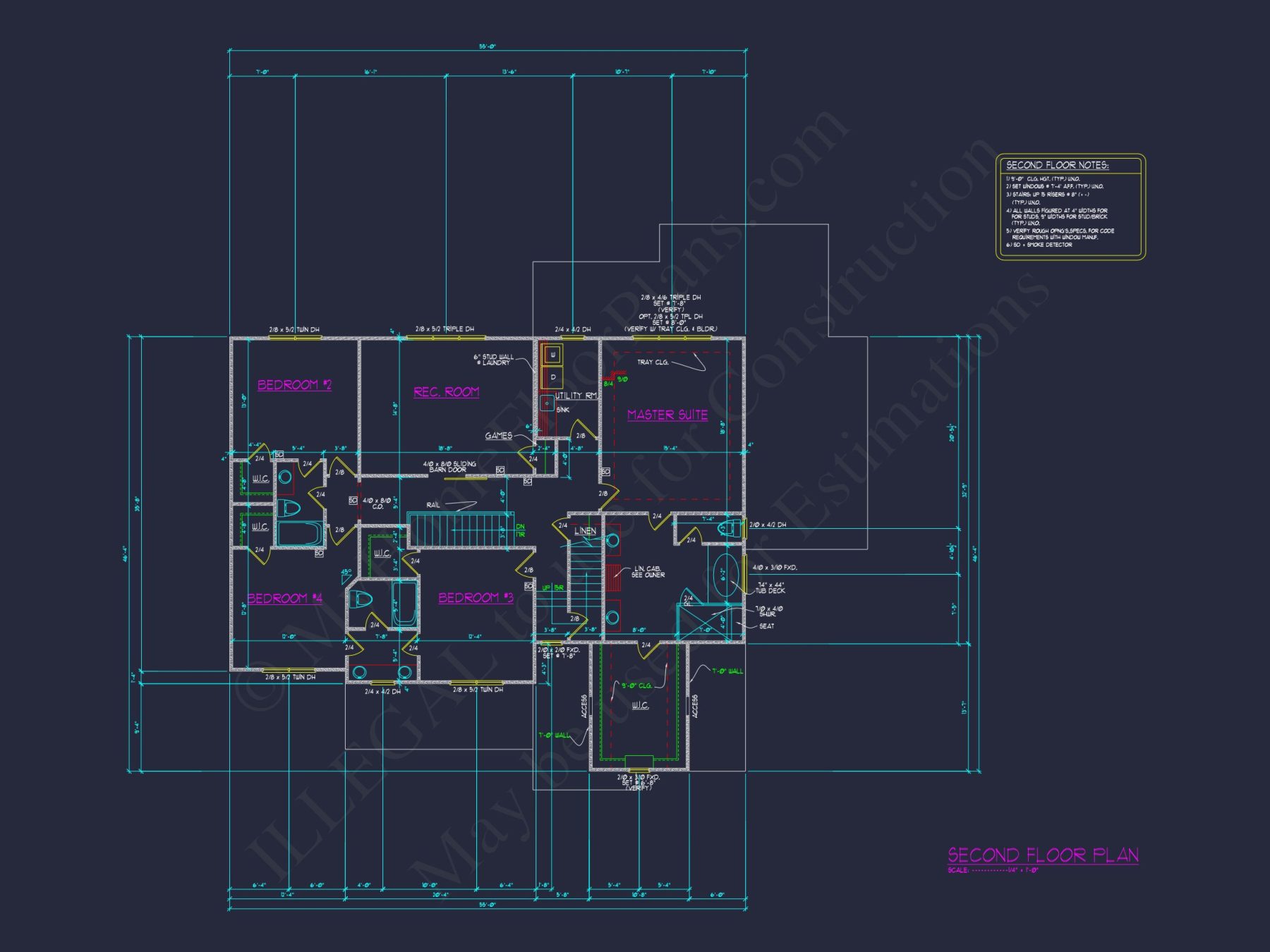 Versatile 2.5 Story house Floor Plan with CAD Designs