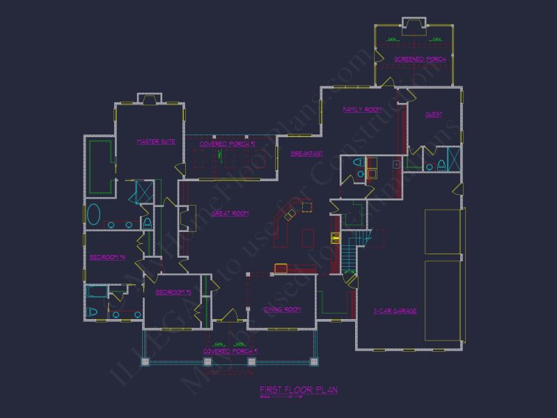 Versatile house Blueprint with Floor Plan & CAD Designs