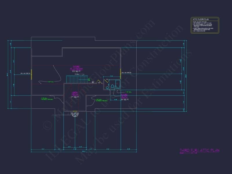 Versatile house Floor Plan with 3 Story CAD Architecture Design