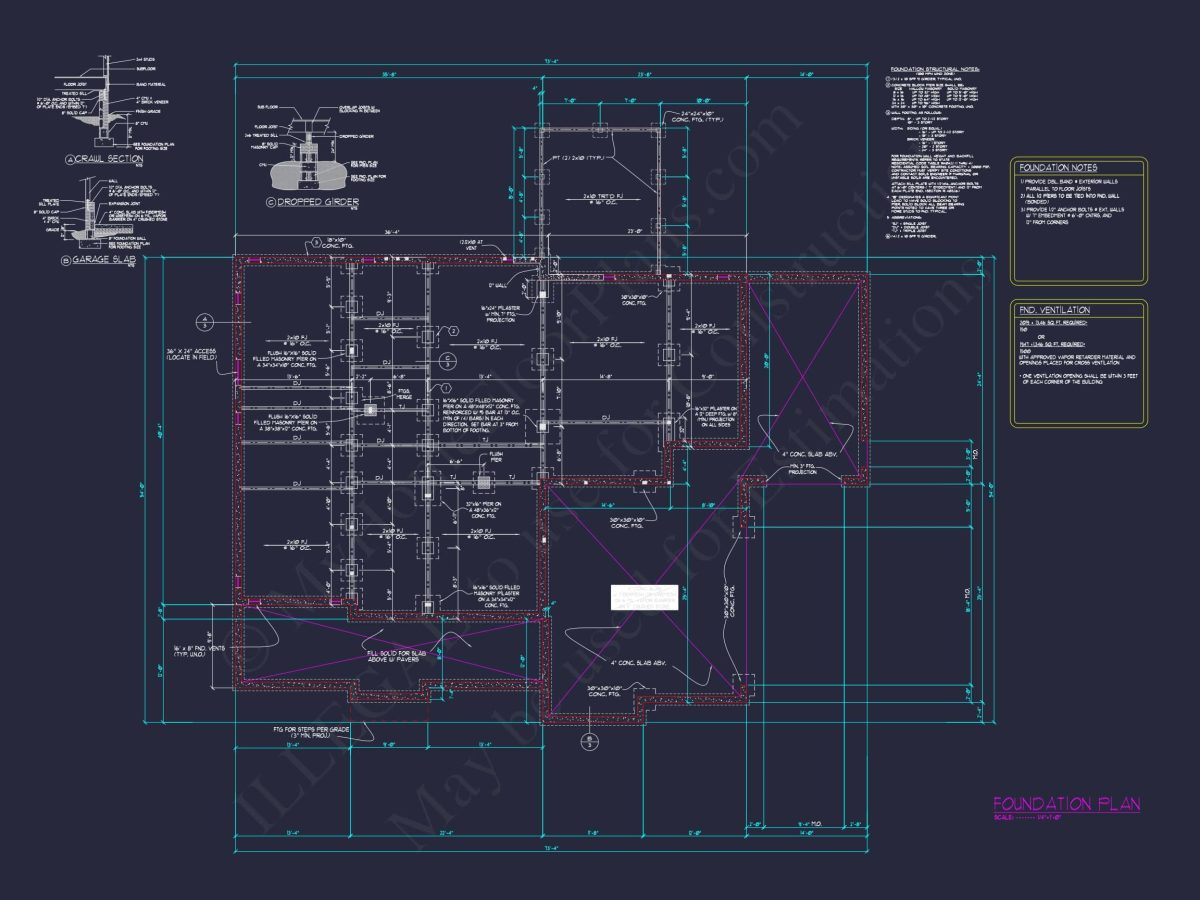 Versatile house Floor Plan with 3 Story CAD Architecture Design